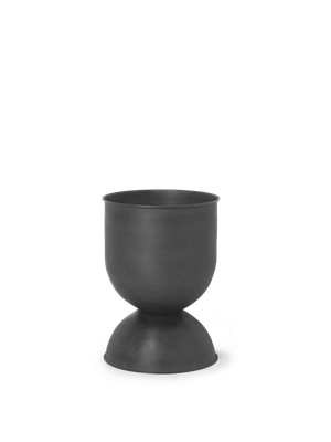 ferm Living - Hourglass Pot - Small - Sortnet Metal